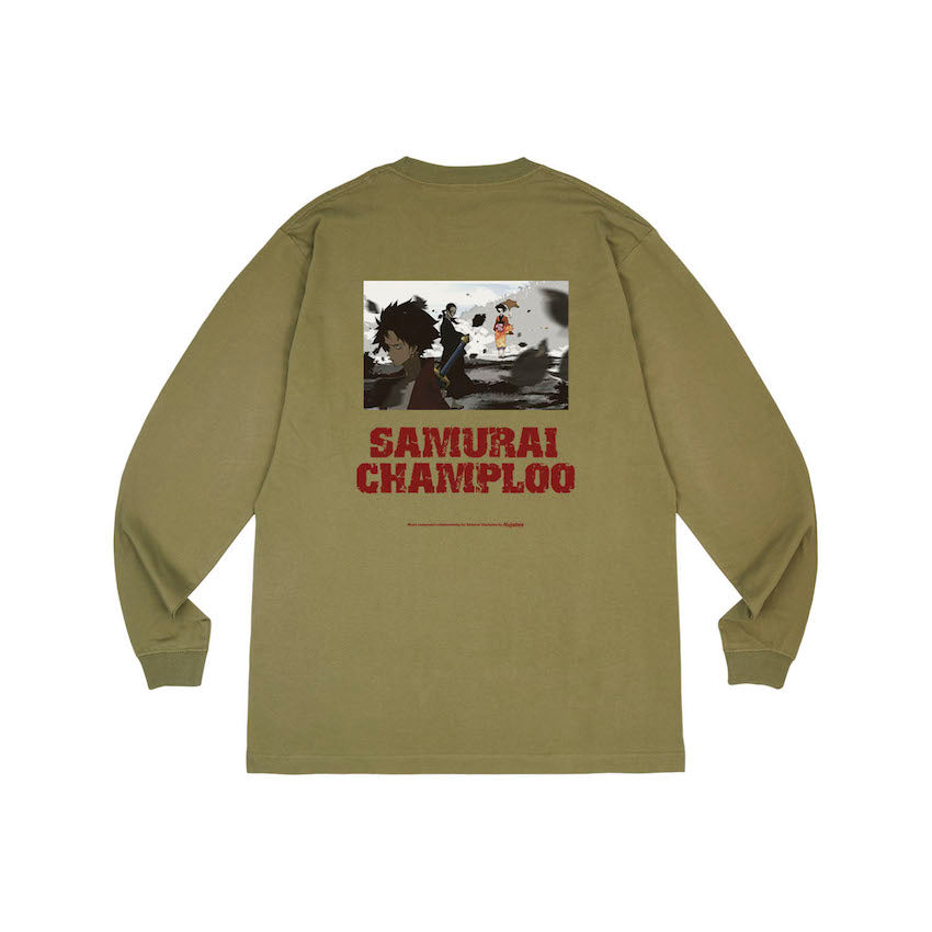 Samurai Champloo Visual Long Sleeve - Olive – YEN TOWN MARKET