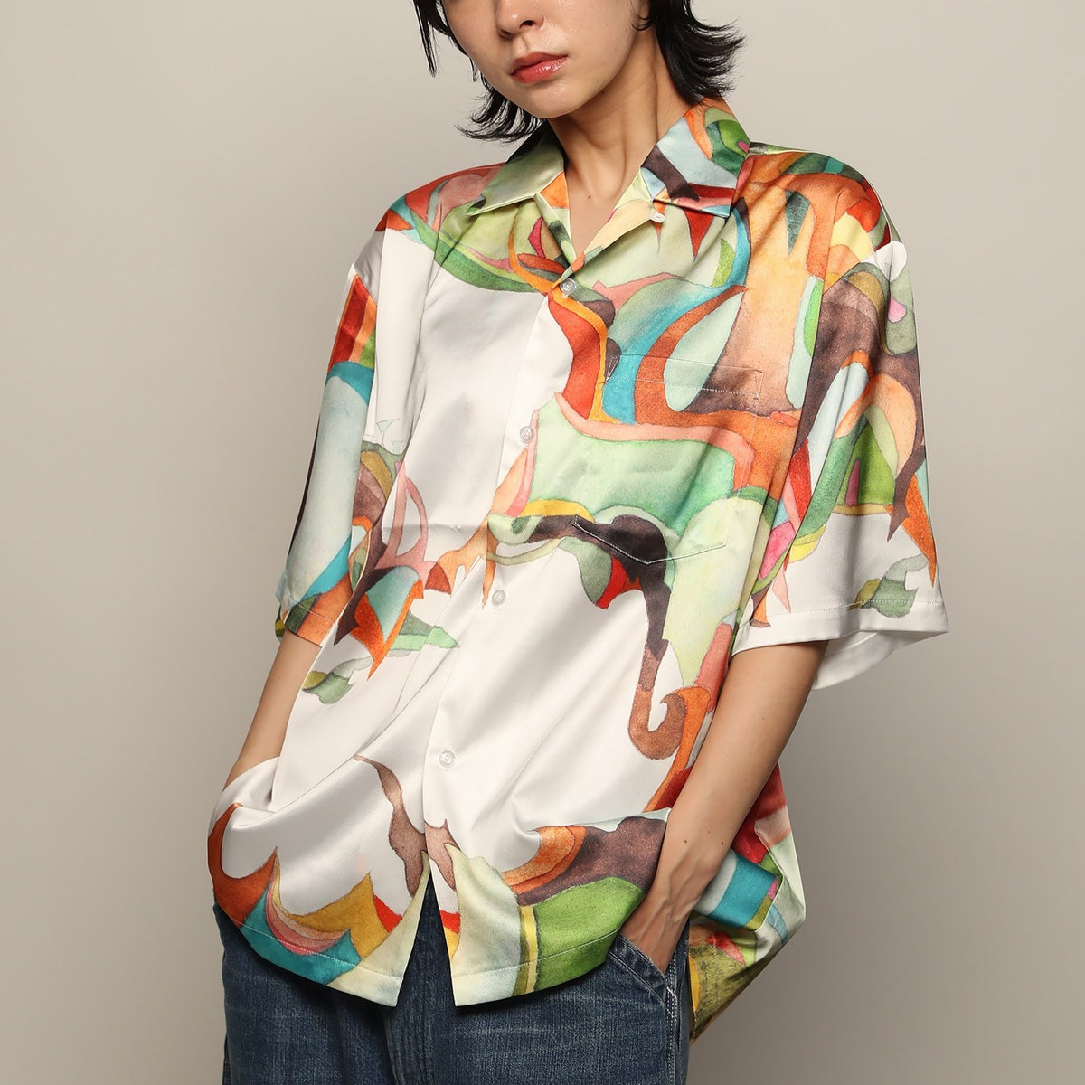 Nujabes / NUJABES METAPHORICAL ALOHA SHIRT - WHITE - M/L/XL – YEN