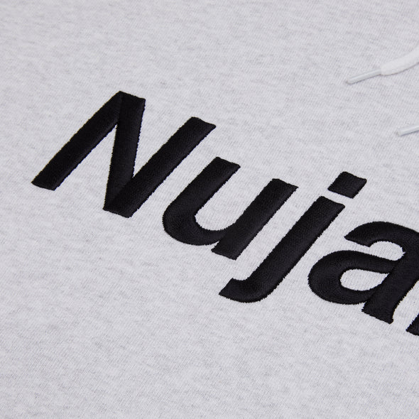 Nujabes Embroidered Logo Hoodie - Light Heather Gray
