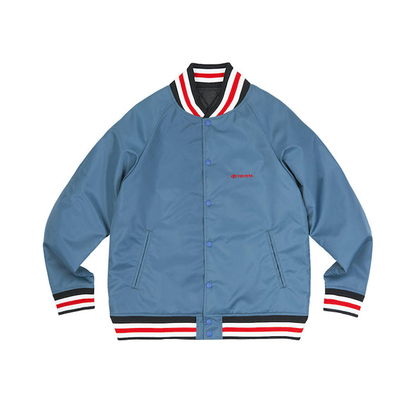 TOYOTA Nylon Varsity Jacket - Blue Gray