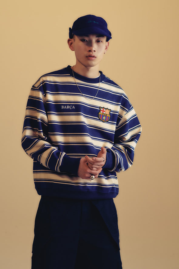 Stripe Sweatshirt - White
