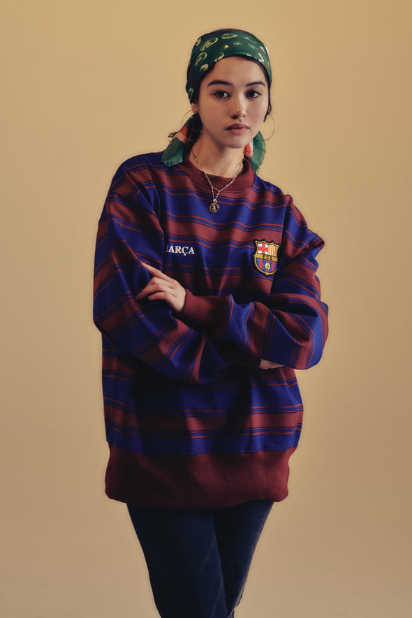 Stripe Sweatshirt - Navy