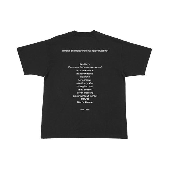 Samurai Champloo × Nujabes Front Visual Tee - Black