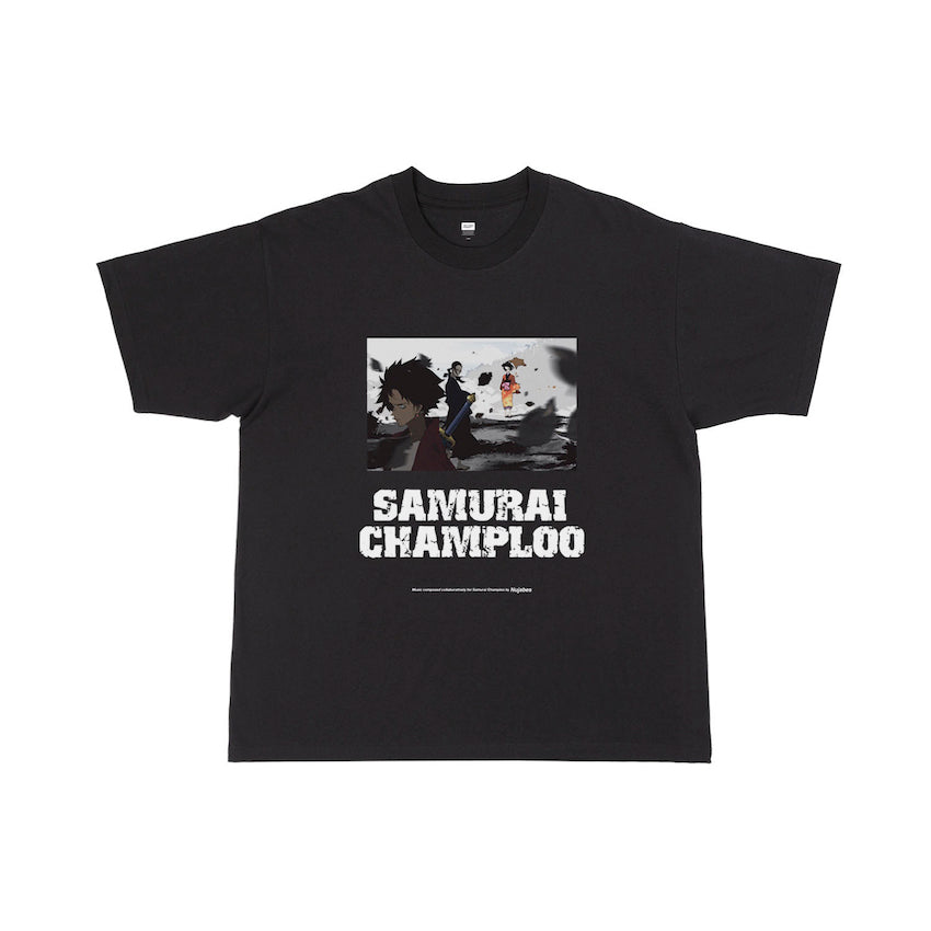 SAMURAI CHAMPLOO サムライチャンプルー Tシャツ 黒 XL Samurai Champloo Visual Tee - Black – YEN TOWN MARKET