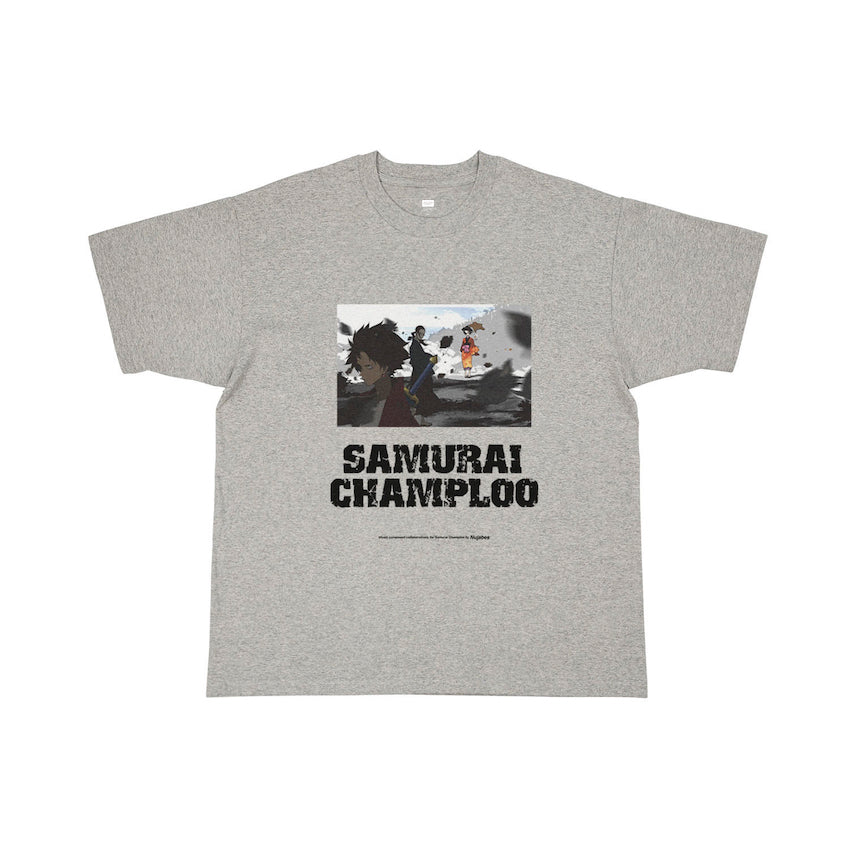 Samurai Champloo Visual Tee Heather Gray β YEN TOWN MARKET