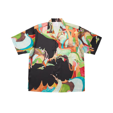 Nujabes Metaphorical Aloha Shirt - Black