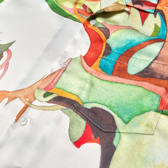 Nujabes Metaphorical Aloha Shirt - White