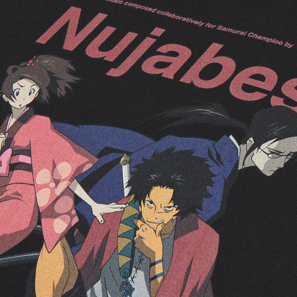 Samurai Champloo × Nujabes Logo Crewneck - Black