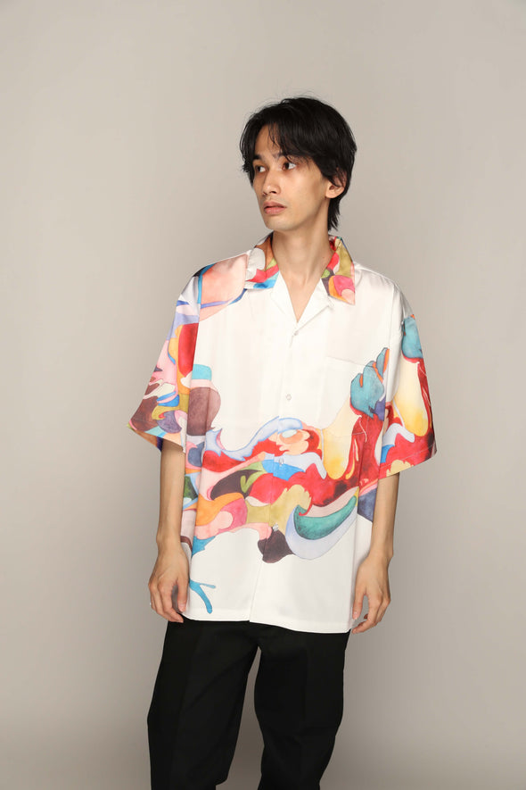 Nujabes First Collection Aloha Shirt - White