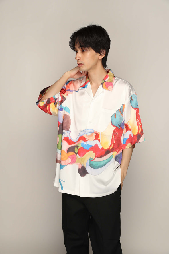 Nujabes First Collection Aloha Shirt - White