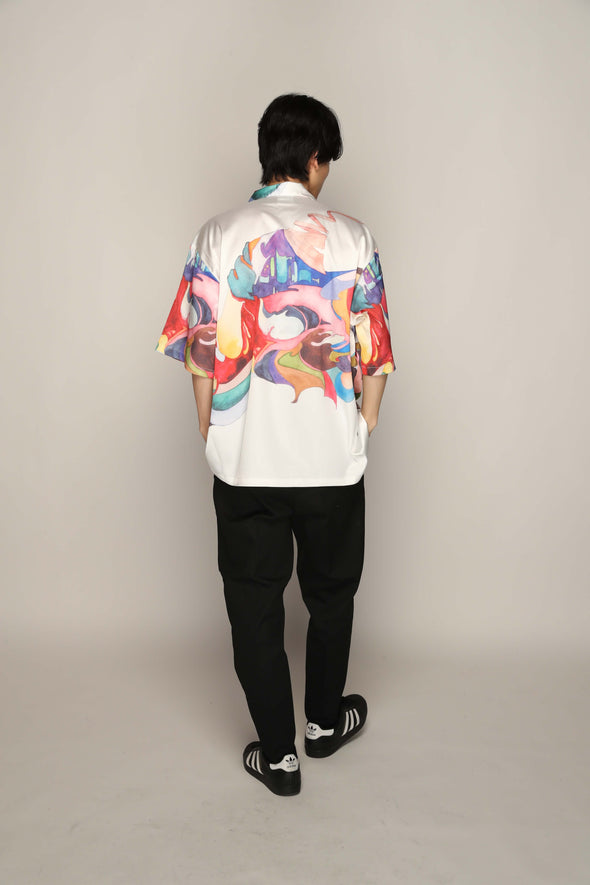 Nujabes First Collection Aloha Shirt - White