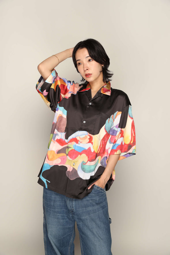 Nujabes First Collection Aloha Shirt - Black