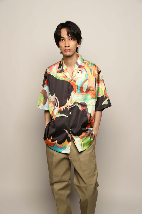 Nujabes Metaphorical Aloha Shirt - Black