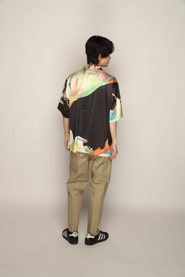 Nujabes Metaphorical Aloha Shirt - Black