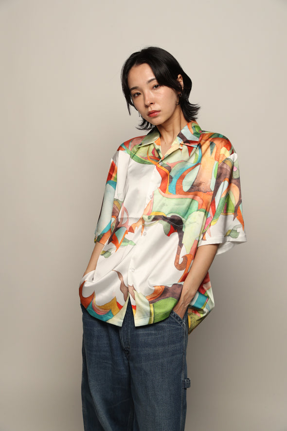 Nujabes Metaphorical Aloha Shirt - White