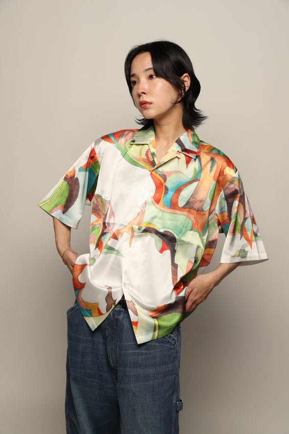 Nujabes Metaphorical Aloha Shirt - White