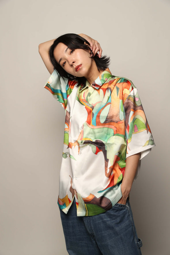 Nujabes Metaphorical Aloha Shirt - White