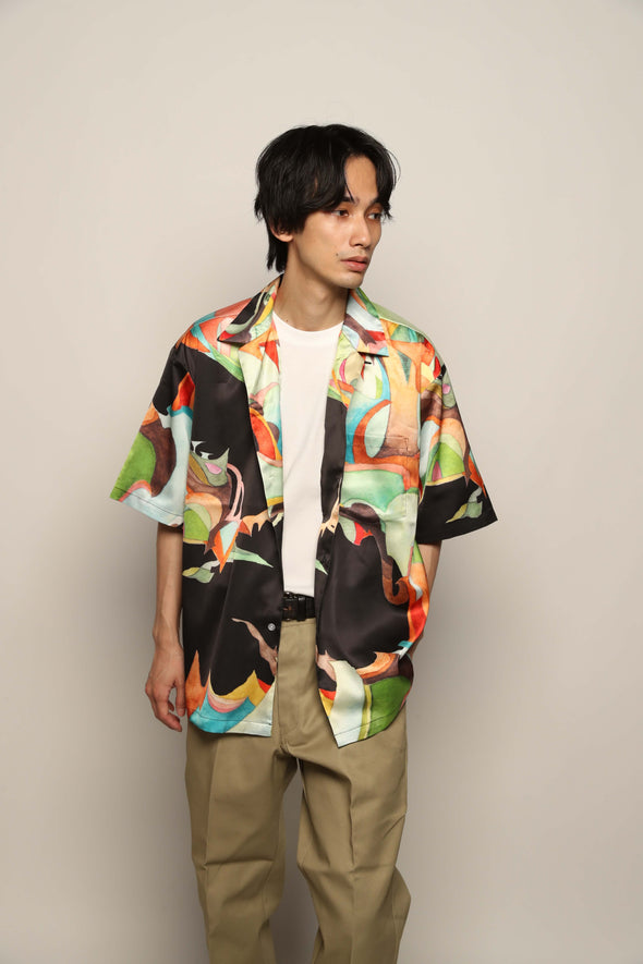 Nujabes Metaphorical Aloha Shirt - Black
