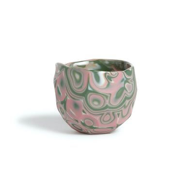 Marble Sake Cup - Green / Pink / White / Beige