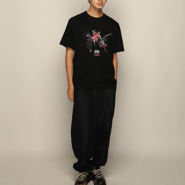 samurai champloo tシャツ Samurai Champloo × Nujabes Front Visual Tee - Black – YEN TOWN MARKET