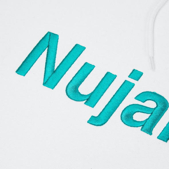 Nujabes Embroidered Logo Hoodie - White