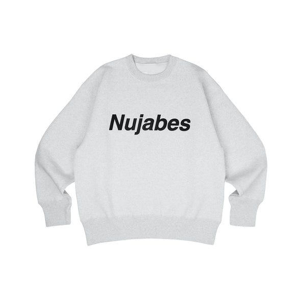 Nujabes Embroidered Logo Crewneck - Light Heather Gray