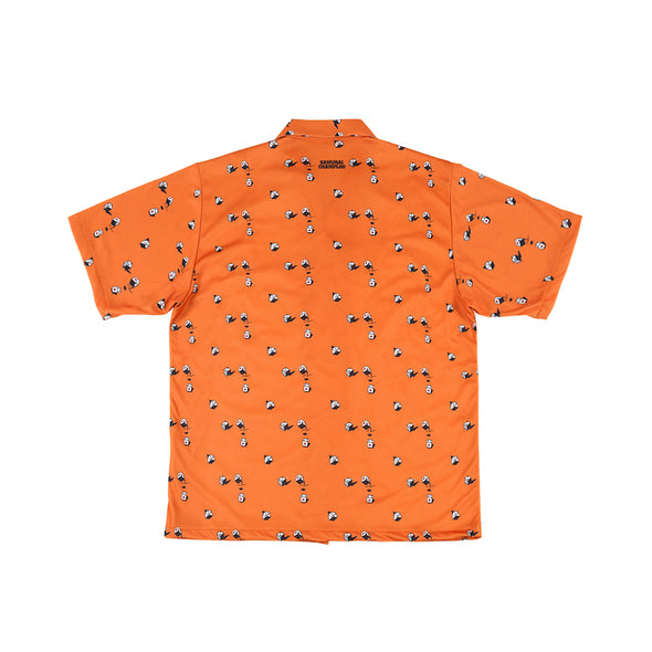 Dice Short Sleeve Shirt - Orange