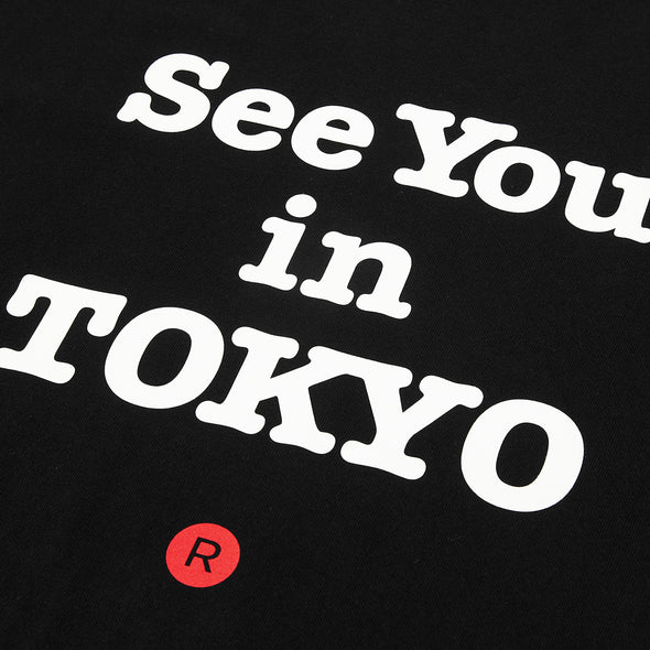 SEE YOU IN TOKYO FRONT TEE - Black