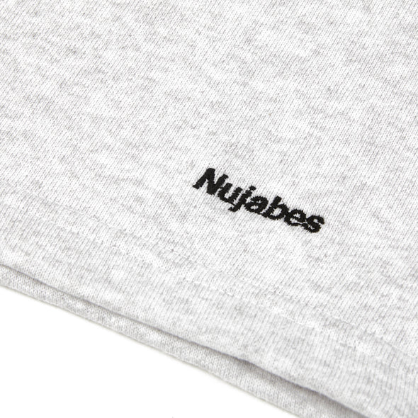 Nujabes Small Logo Embroidery Shorts - Light Heather Gray