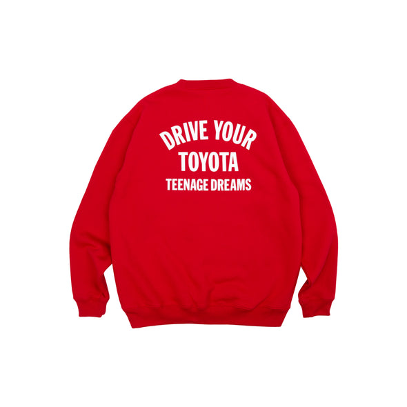 TOYOTA "VINTAGE WOVEN PATCH" Sweat - Red