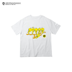 TWEETY × RIEHATA "80TH ANNIV" TEE -WHITE